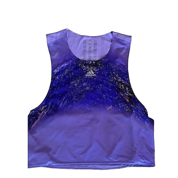 Adidas London Marathon 2015 Athletic Singlet Performance Tank Purple - Picture 12 of 13